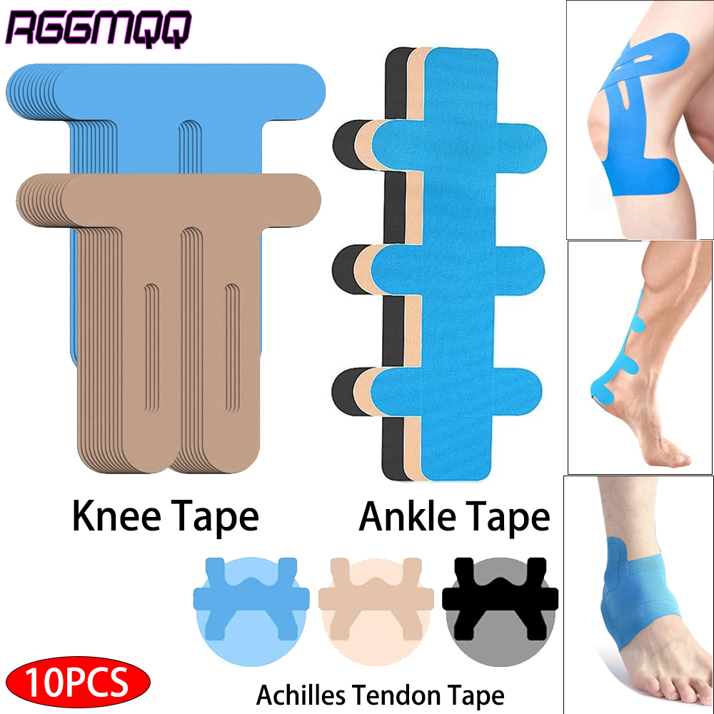 Sports Taping Precut - 10PCS Precut Kinesiology Tape for Knees