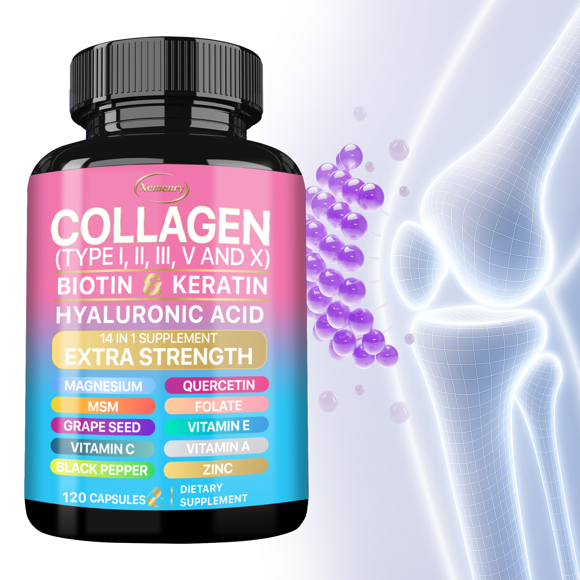 Health Wellness And - Collagen Supplement - Supports Skin &