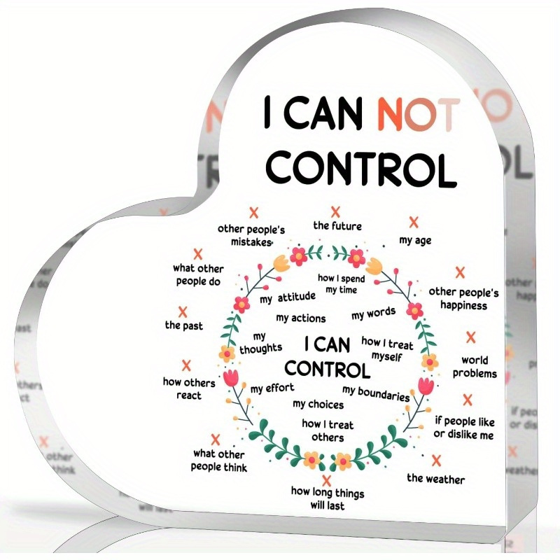 Health Wellness Mental Health - Anxiety Relief Acrylic Sign, Mental Health