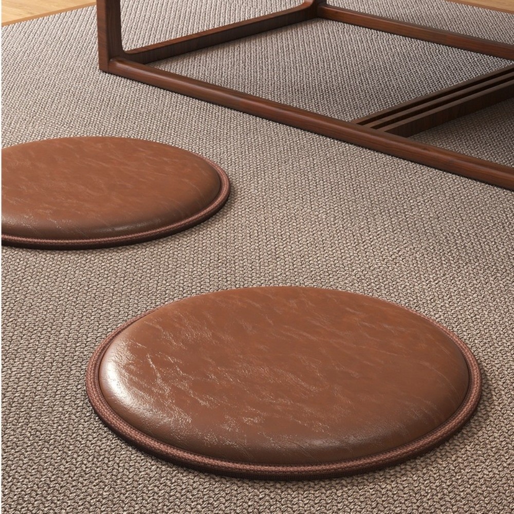 Meditation Cushion Zafu - Zafu Thick Leather Cushion Non-Slip 35/40cm