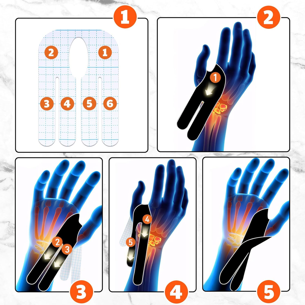【5/10PCS] Precut Wrist Tape -  – Sports Taping Precut recenzja i cena