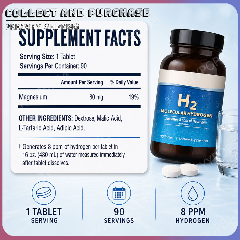 Molecular Hydrogen H2 Tablets  – Health Wellness And recenzja i cena
