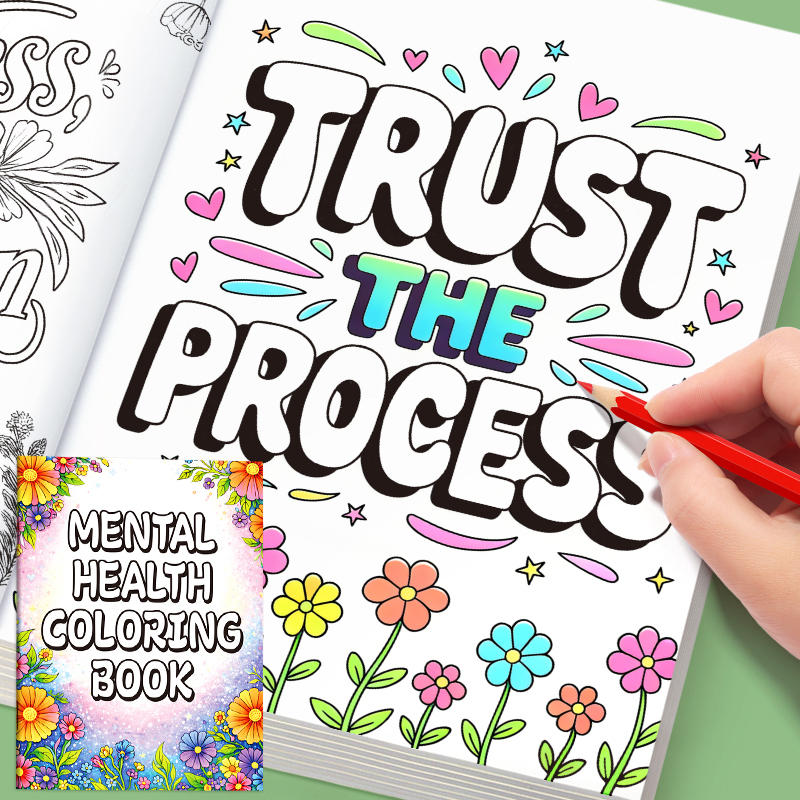 Adult Coloring Book 32 Pages M – Health Wellness Mental Health recenzja i cena