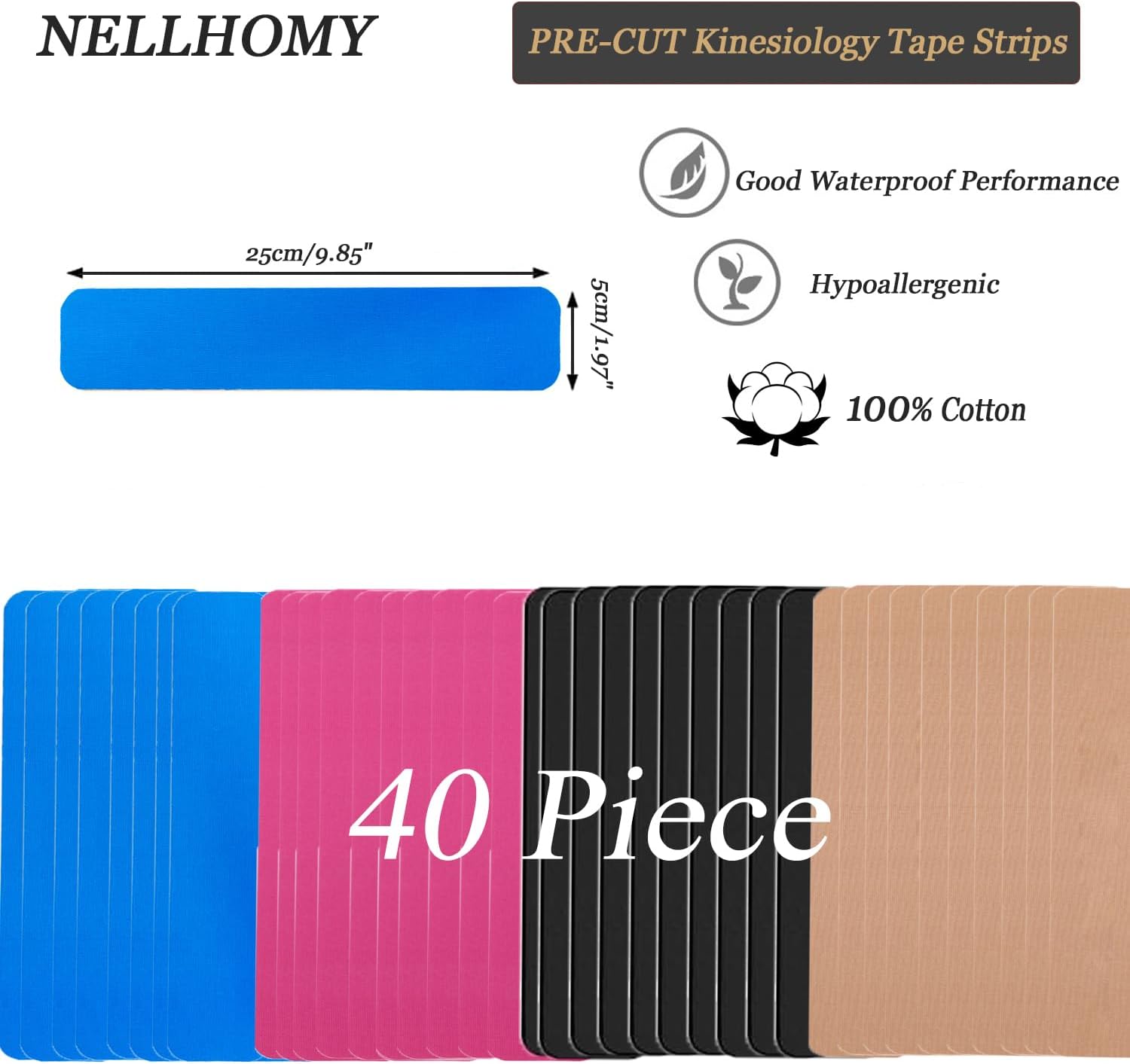 80pcs Sports Tape Cotton Elast – Sports Taping Precut recenzja i cena